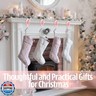 Shimeyao 8 Pcs Pink Bow Christmas Stocking Holder Heavy Duty Cast Iron Stocking Hooks Non-Slip Fireplace Hangers Xmas Bow Decoration for Mantle Shelf Staircases Party