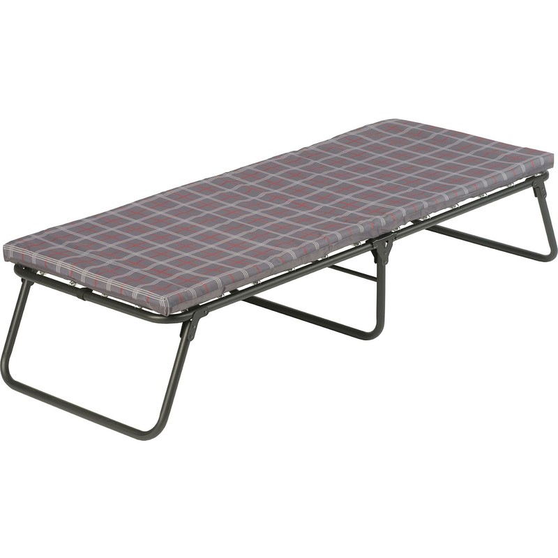 Camping Cot Folding Bed Sleeper Portable Durable Steel Frame Thick Foam Mattress