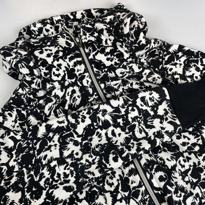 Lululemon Cozy Cuddle Up Jacket Women's Size 4 Black White Cotton Polyester