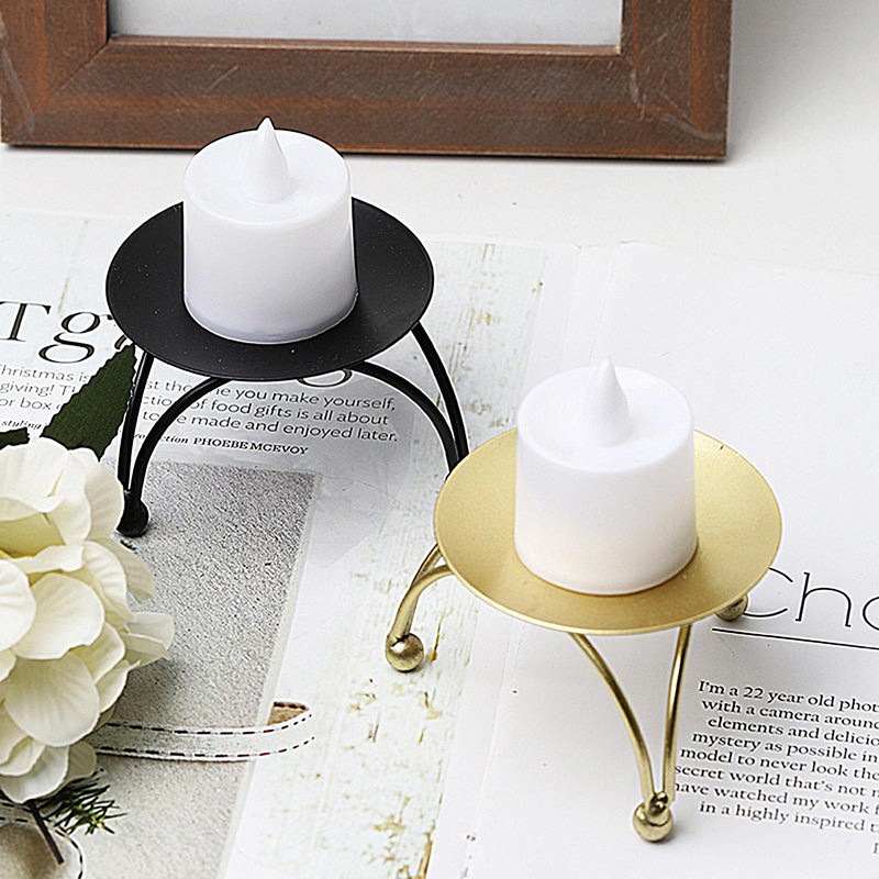 S For Pillar Candles Iron Candle Plate For Table Centerpiece Decor