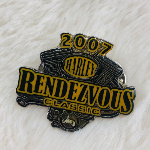 2007 Harley Davidson Motorcycle Rendezvous Classic Souvenir Enamel Vest Pin