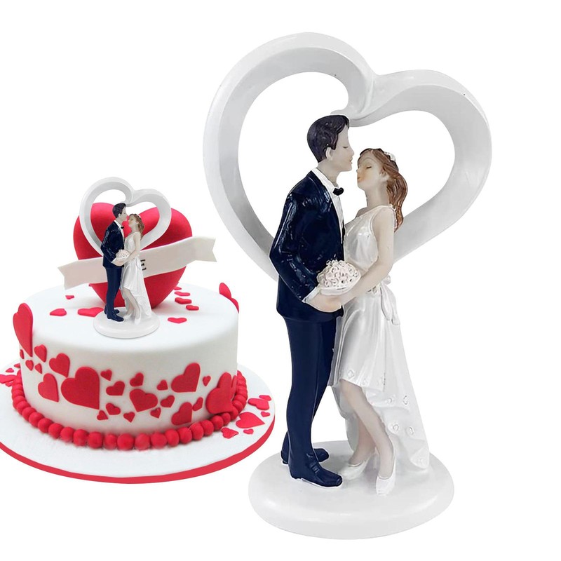 Cake Topper Bride And Groom Ornament For Engagement Party