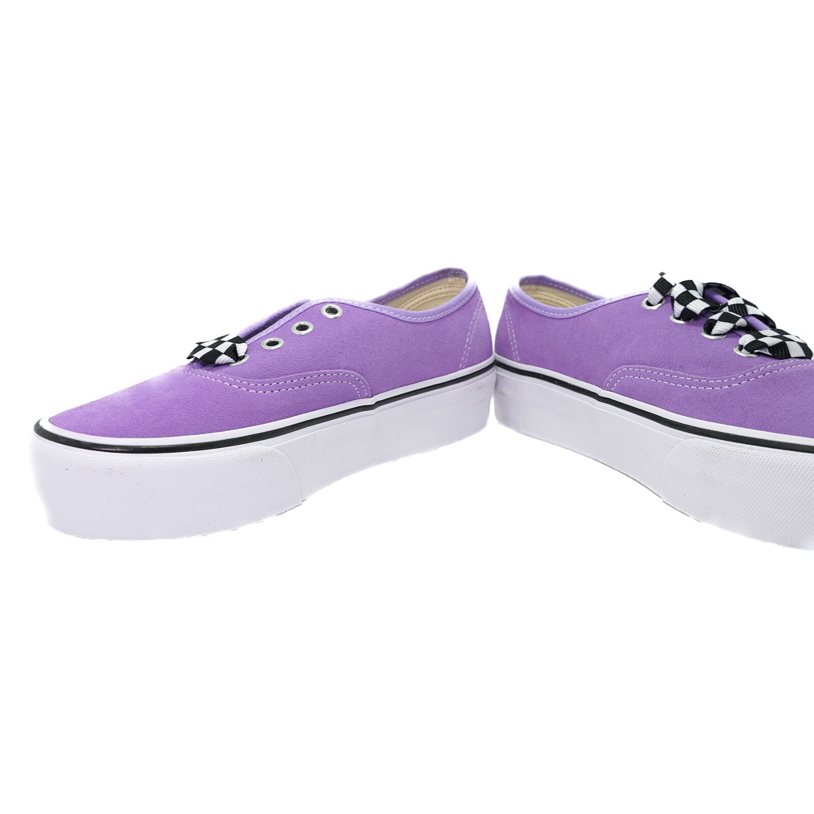 vans platform checkerboard lace violet