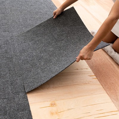 Mohawk Home 24'' x 24'' Indoor/Outdoor 0.25'' Pile Height, Peel and Stick Carpet...