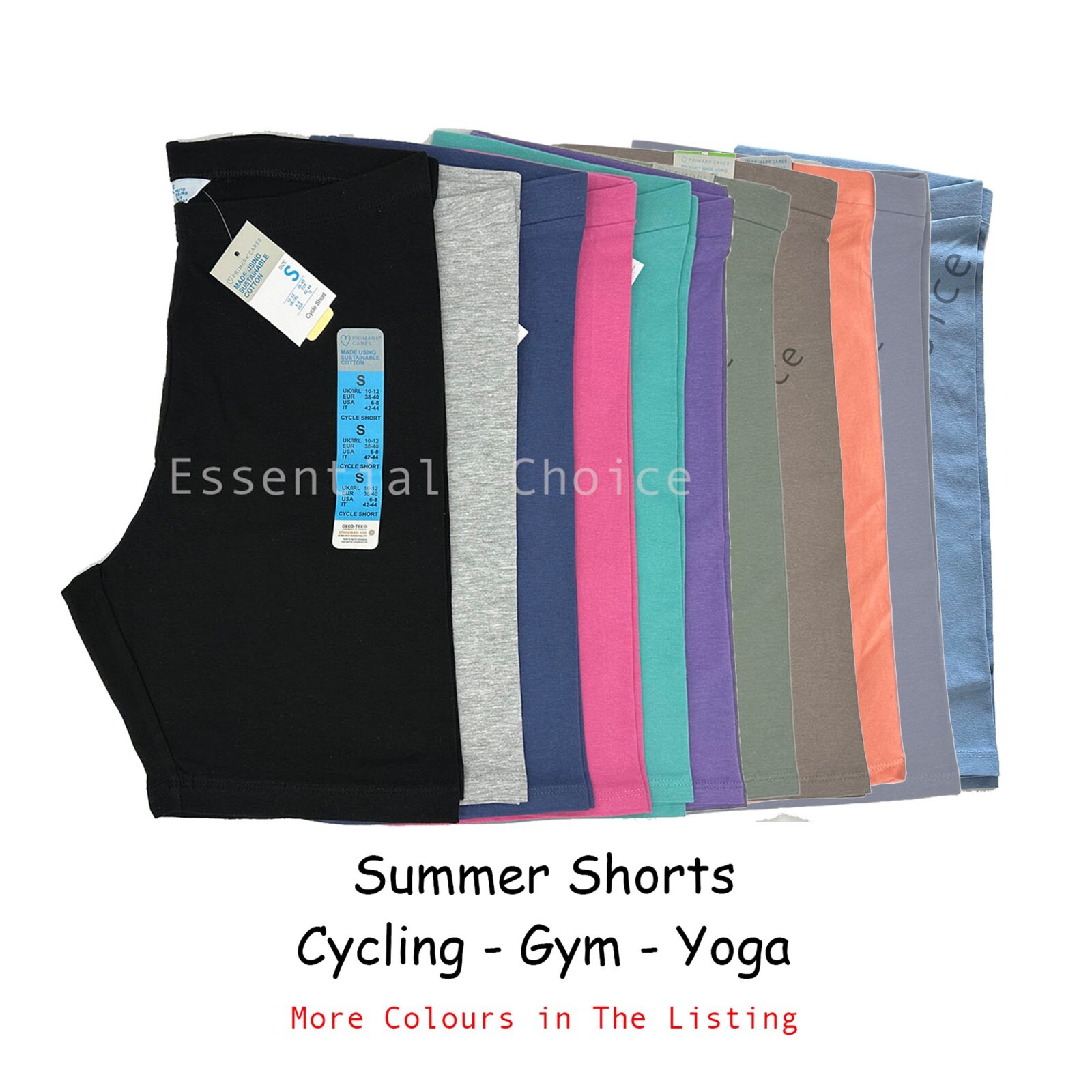 primark black cycling shorts