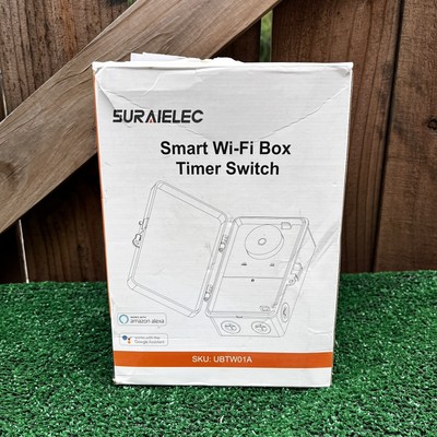 SURAIELEC Smart Wi-Fi Box Timer Switch * UBTW01B * New in Box