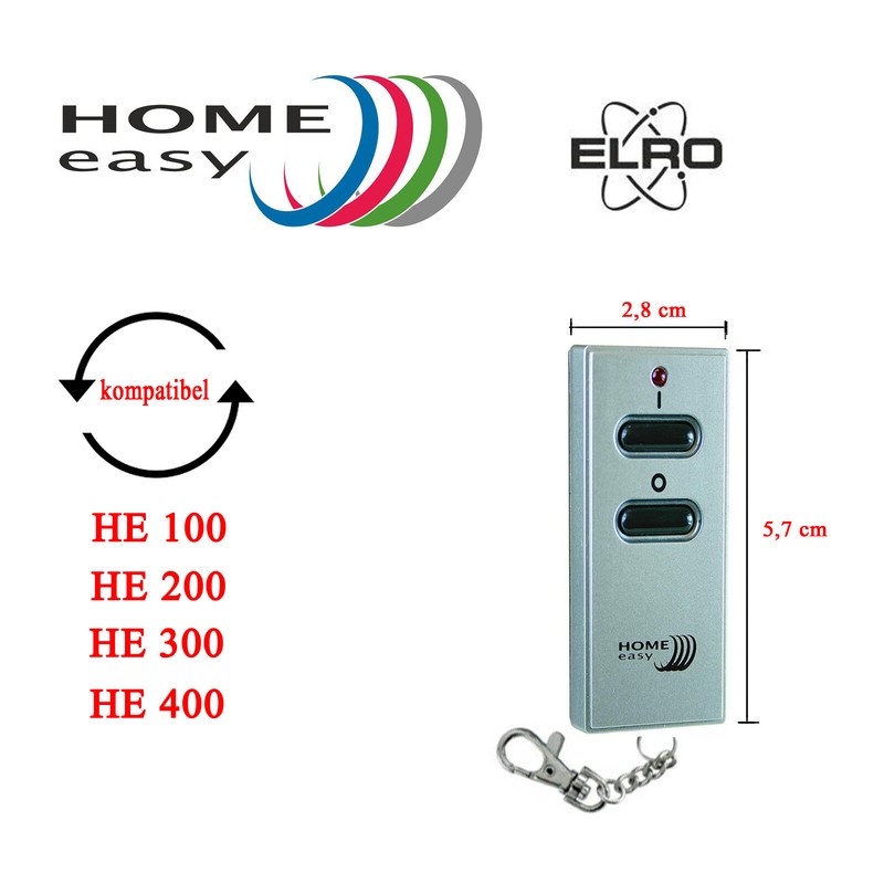 Mini Remote Control Home Easy HE301 Compatible Serial HE100400