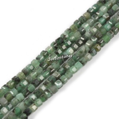 2mm Faceted Gemstone Cube Square Loose Beads DIY Jewelry Making Strand 15.5-16''