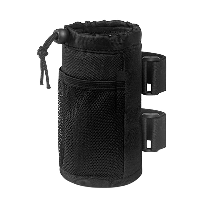 Cycling Bike Water Bottle Holder Bicycle Drink Cup Bottle Cage With Net Pocket