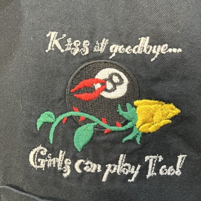 Vintage Custom Pool 8 Ball Cotton Button Up Shirt Girls Can Play Too Women 2XL