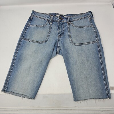 Mavi Women's Romy Jean Cutoff Bermuda Shorts Patch Pocket Custom Made Size 27
