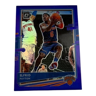 2020-21 Panini Donruss Optic Elfrid Payton New York Knicks Purple Prizm No 105