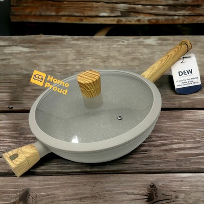D&W Fry Pan Nonstick 11 inch Skillet With Lid Deane&White Kitchen Cookware New