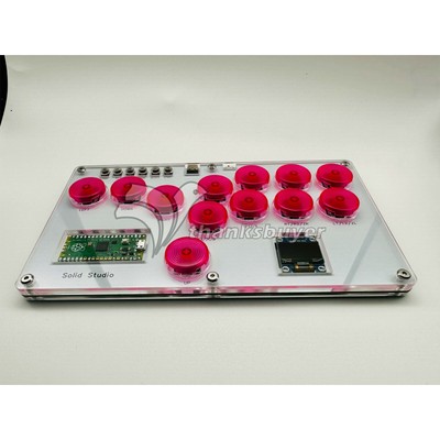 Solid Studio Arcade Controller Game Fight Stick with RGB Lights for Hitbox KOF