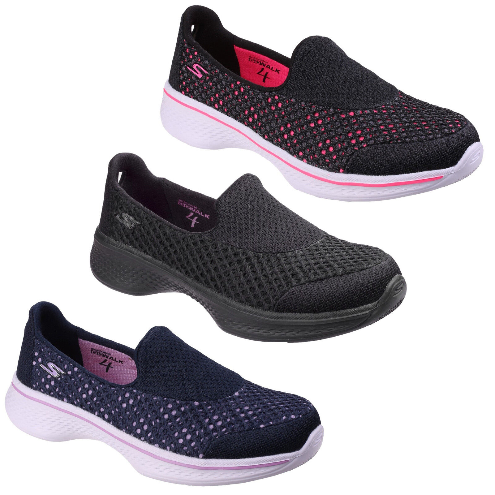 skechers go walk 4 mens pink