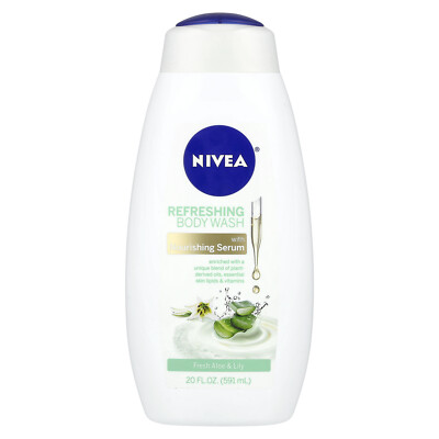 Refreshing Body Wash, Fresh Aloe & Lily,  20 fl oz (591 ml)