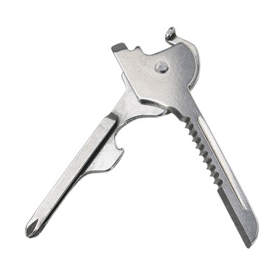 Mini Pocket Keychain Multitool Key Shape Opener Screwdriver Survival Escape Tool