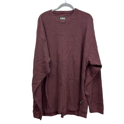 Gander Mountain Mens Sweatshirt Guided Series Crew Neck Burgundy Size 3XL Tall