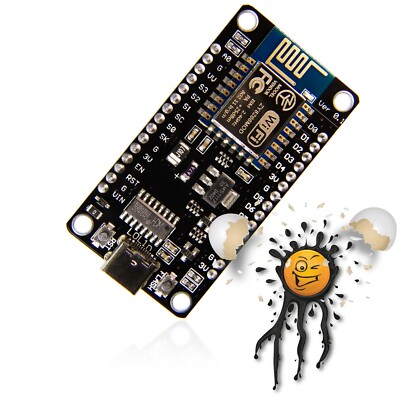 NodeMCU ESP8266 USB-C Wemos Lolin WiFi WLan Lua Arduino Tasmota ESPEasy Board