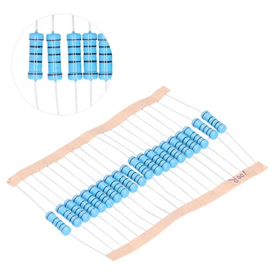 20Pcs 100 Ohm Resistors Metal Film 2W 1% Tolerance Resistance Electronic