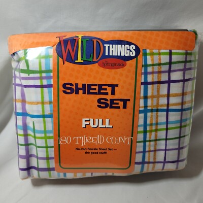 Vintage Springmaid Wild Things Full Size Sheet Set