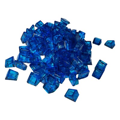 Lego ROOF TILE 1X1X2/3 Transparent Blue x100 Part Piece Bulk Lot Legos # 35338