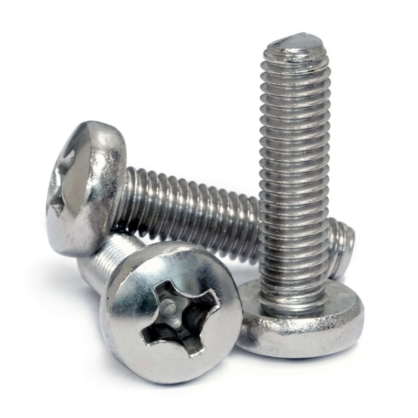 M3 Stainless Steel Phillips Pan Head Machine Screws, DIN 7985A Metric A2 18-8