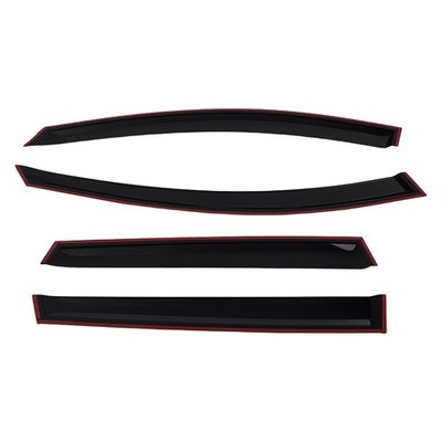 Door Rain Guards for Volvo XC60 2008-2017 Outside Mount Black  4PC Set
