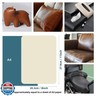 WILDREEDS 2 Pcs 8 x11 Inch Leather Repair Patches, Self-Adhesive Leather Patch for Sofas, Couch, Furniture,Tote Bags, Car Seats (Lychee Texture Beige)