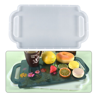 DIY Epoxy Resin Silicone Molds Tray with Handle Mould Casting Making Craft Tool