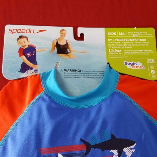 Speedo Kids Begin to Swim Float Coach Level 2 Swimsuit Boys 2-4 Years 33-45 lb