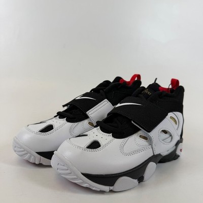 Nike Air Diamond Turf 2 PS Black White Fire Red Sneakers IR4726-001 Size 3Y