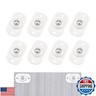 Quacc 8 PCS Self Adhesive Caster Wheels Appliance 360° Swivel Glide Smoothly Mini Rollers Coffee Machines Air Fryer Caster Slider for Kitchen Appliances, Trash Can, Small Furniture (White)