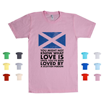 Loved By A Scottish Person European Country Scotland Funny UK Fan Unisex T Shirt