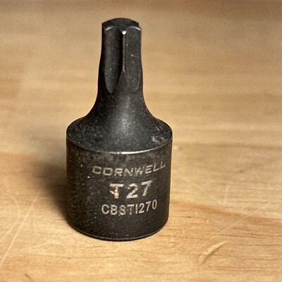 Cornwell T27 Impact Star Bit Driver Socket 1/4  Drive CBSTI270 NEW OPEN BOX READ