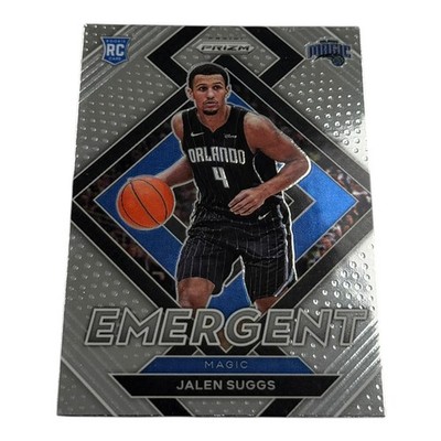 2021-22 Panini Prizm Jalen Suggs Emergent Silver Prizm RC Rookie #12 Magic