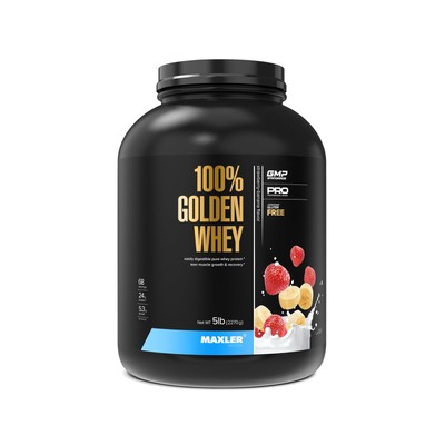 Maxler 100% Golden Whey Protein - 24g of Protein per Serving - Premium Whey P...