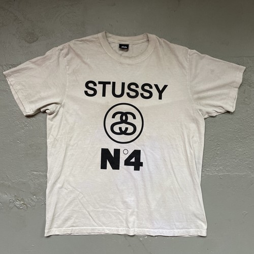 Vintage Stussy N4 Spell Out Logo T-Shirt Made in USA 1990s Vintage Stussy N4 Spell Out Logo T-Shirt Made in USA 1990s