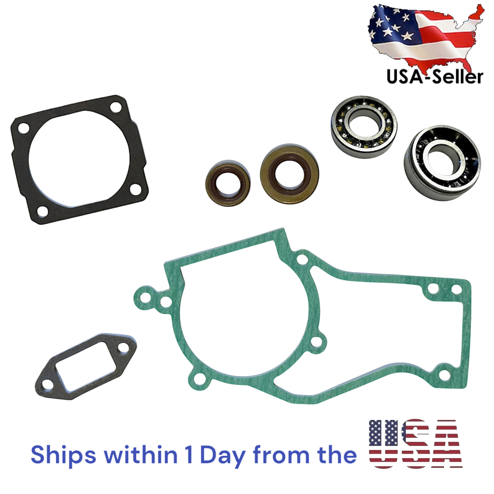 Gasket Seal Bearing Set Fits Stihl 028 028AV Wood Boss Chainsaw # 1118 007 1050