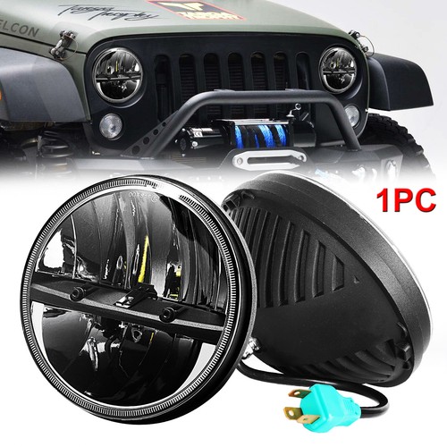 7" Round LED Headlight HiLo Beam For Jeep Wrangler JK TJ CJ Chevy C10