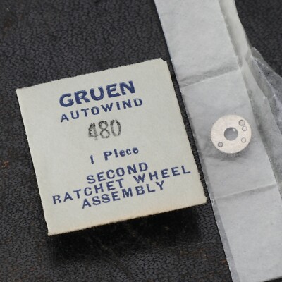 Gruen 480 Second Ratchet Wheel Assembly #276 1415 New Old Stock Genuine (#C6D6)