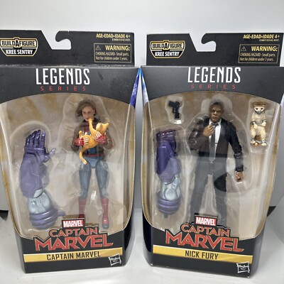 Hasbro Marvel Legends Series-Captain Marvel BAF Kree Sentry NIB Set Of 2