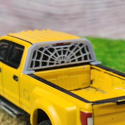 1:64 3d Printed Spider Web Headache Rack for Greenlight M2 and More