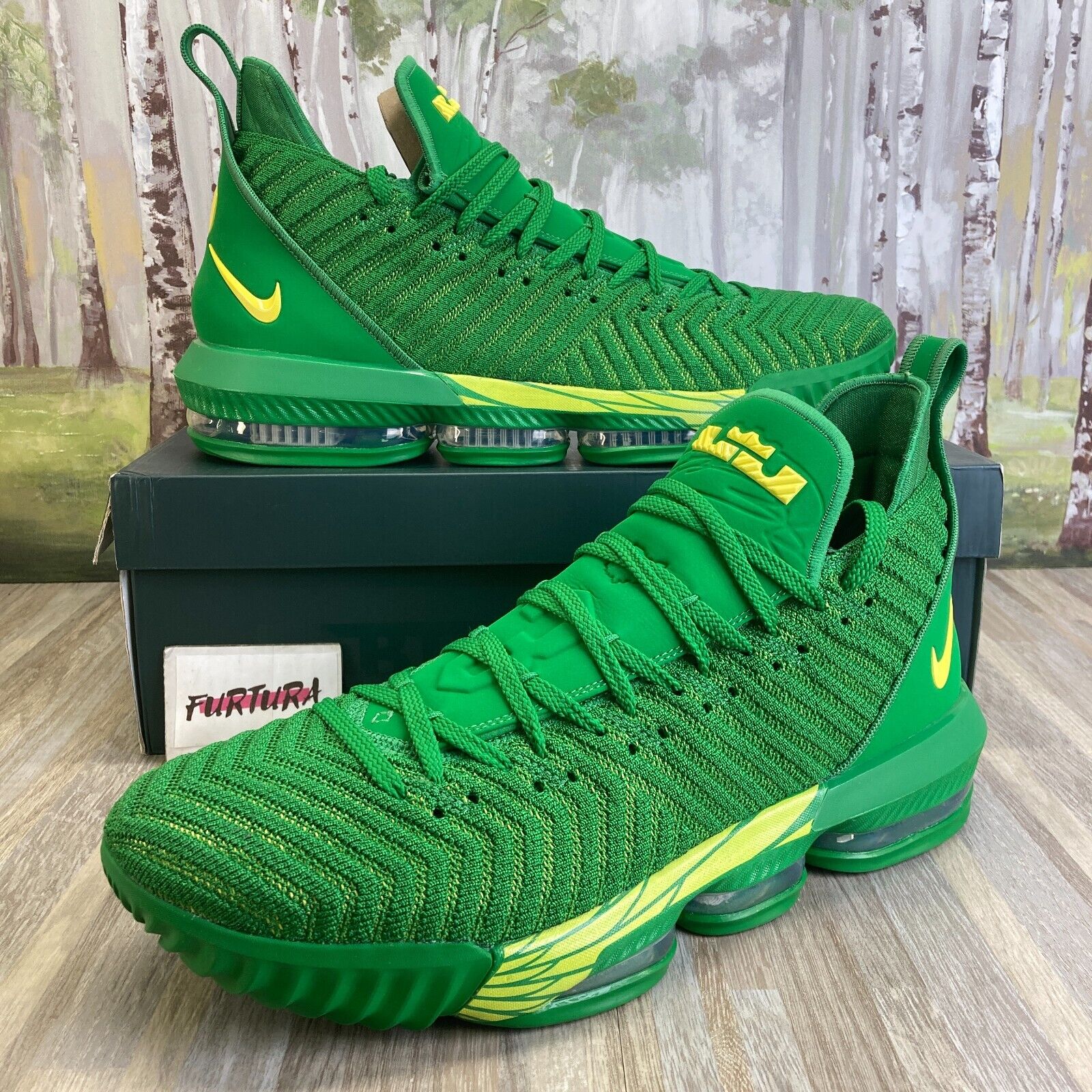 Nike LeBron 16 PE Oregon Ducks Team Issue Promo Green Men's Nike LeBron 16 PE Oregon Ducks Team Issue Promo Green Men's