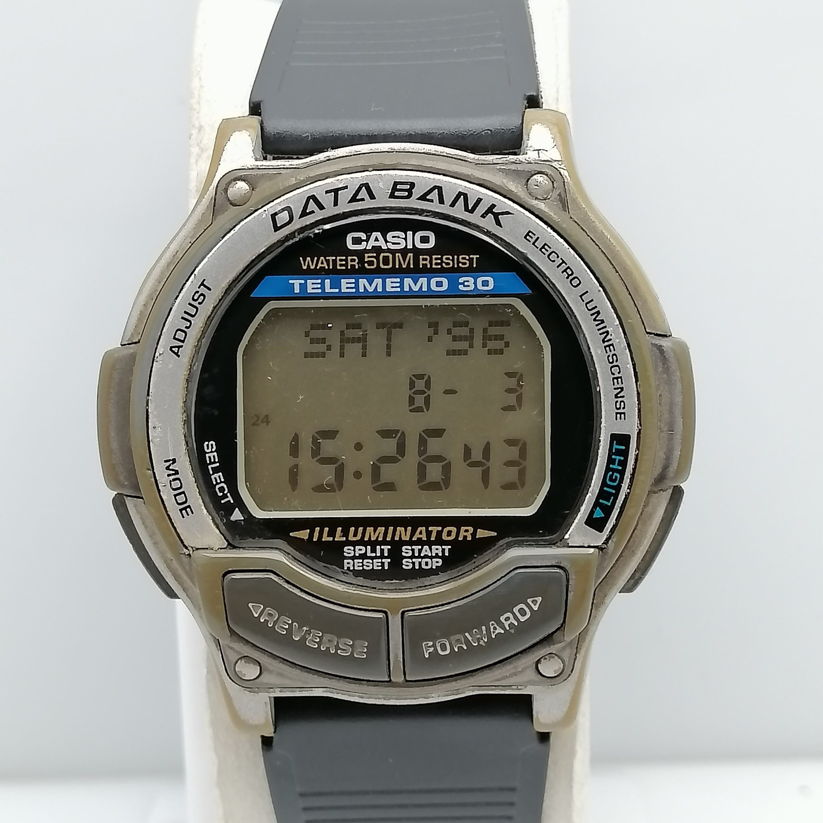 CASIO DB-34H DATA BANK ILLUMINATOR 1600 Digital Vintage Men's Watch | eBay