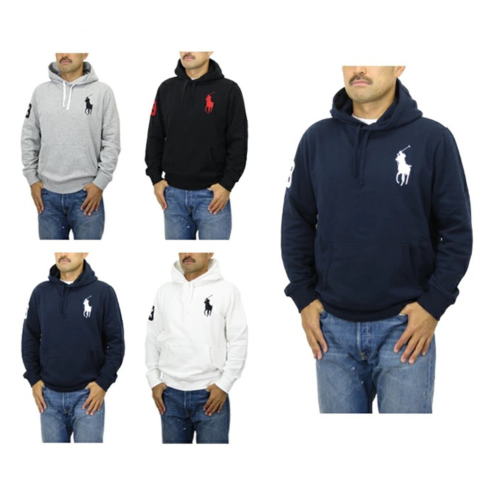 

Толстовка с капюшоном и капюшоном Polo Ralph Lauren Big Pony — 4 цвета