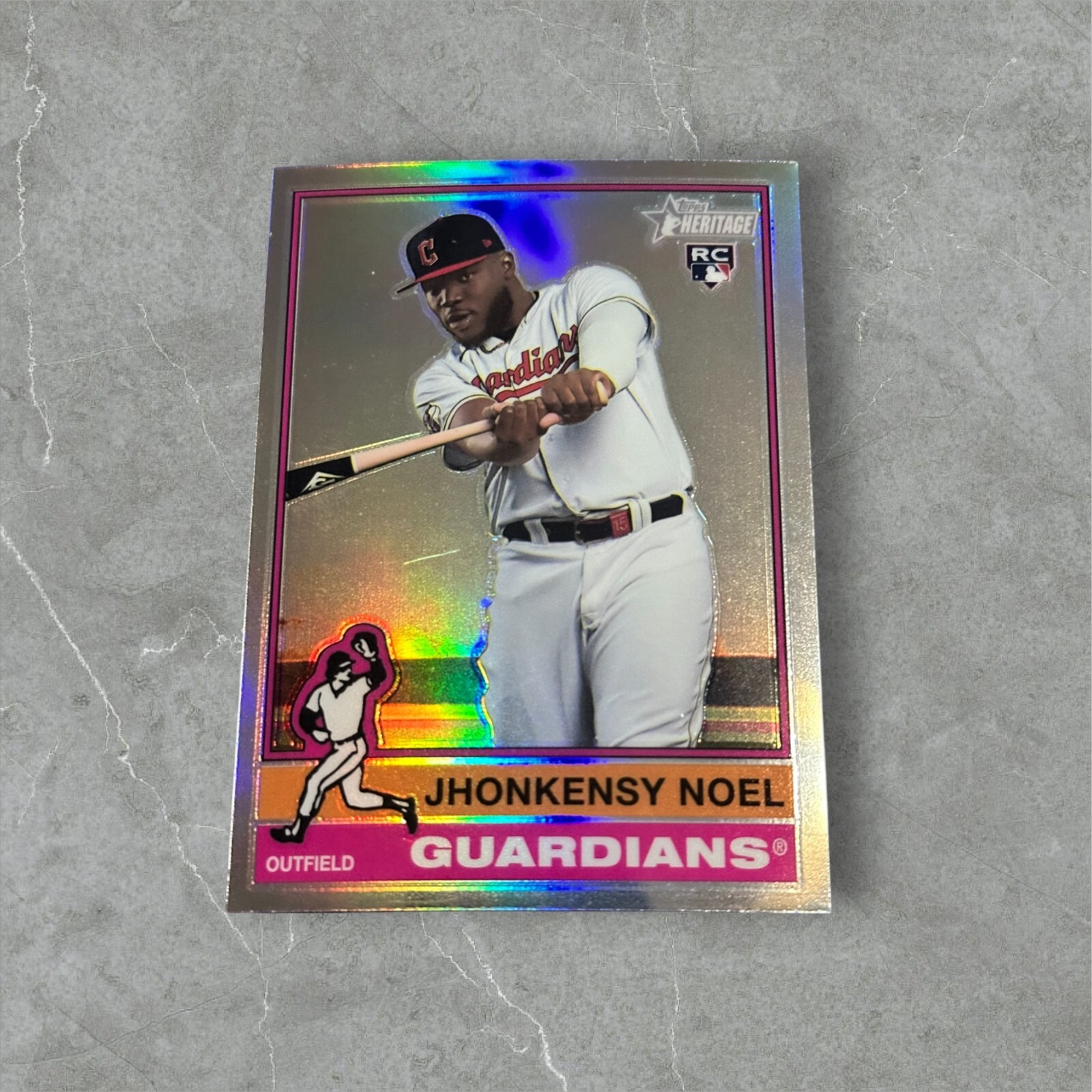 2025 Topps Heritage - #79 Jhonkensy Noel RC Silver Refractor