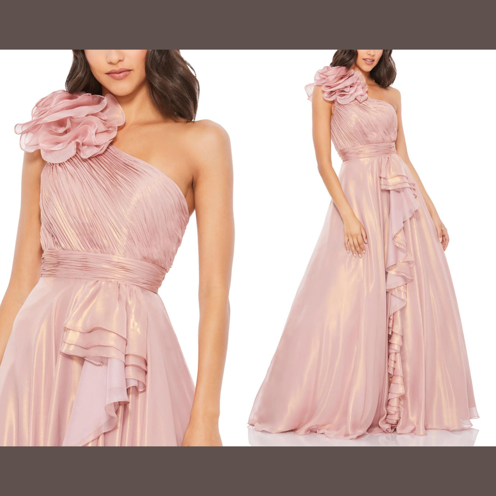 【Mac Duggal】MintMulti☆エレガント 花柄 レース ロングドレス Mac Duggal】MintMulti☆エレガント ふみつけ 花柄 レース