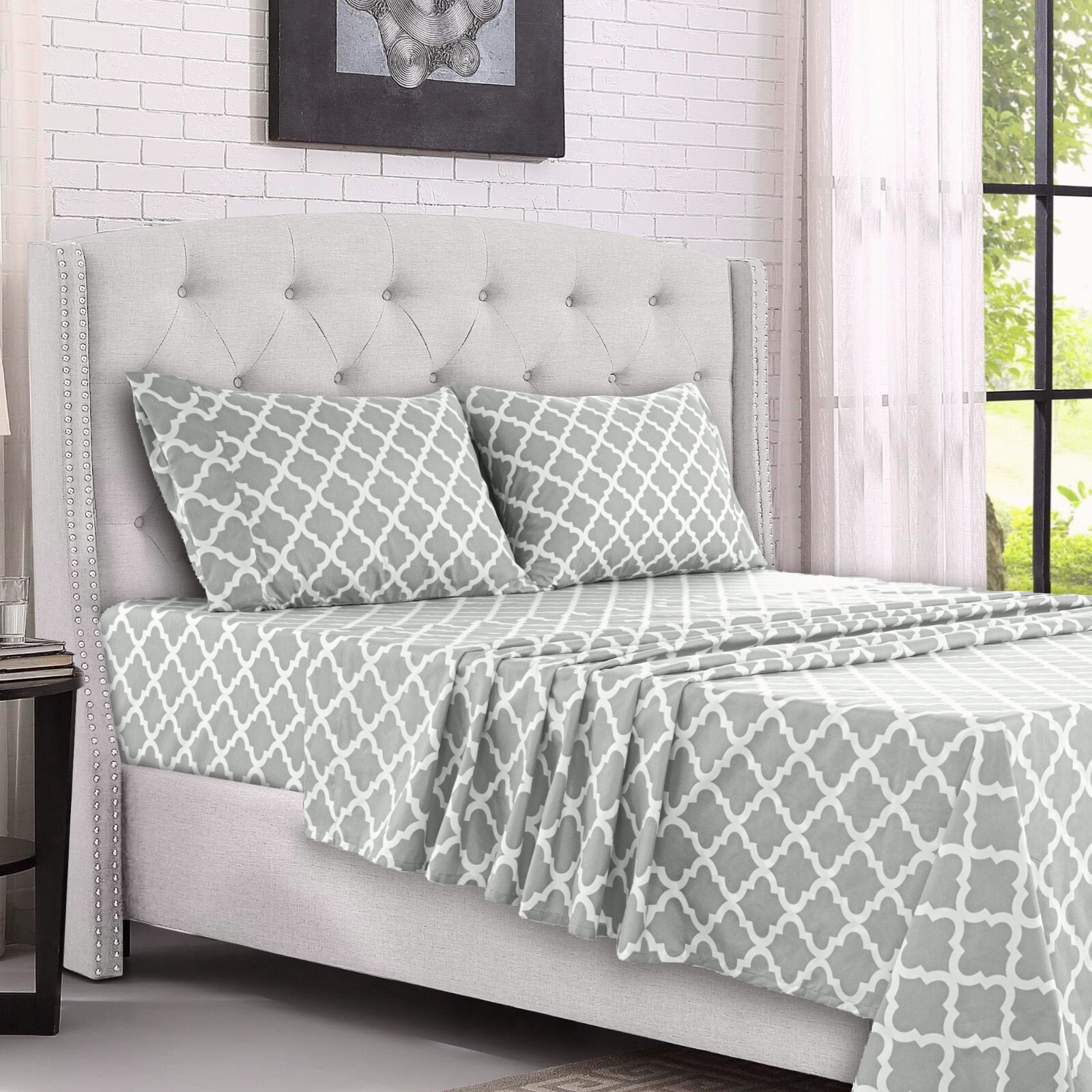 Deep Pocket 4 Piece Bed Sheets Set 1800 Series Comfort Microfiber Bed sheet Set