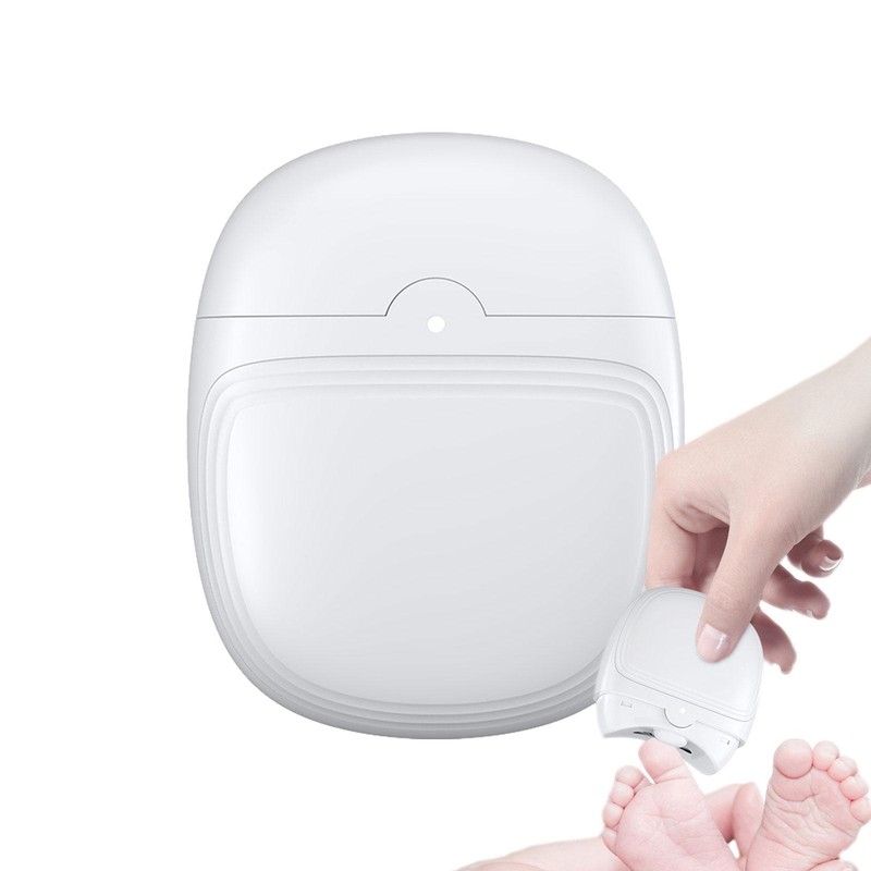 USB Electric Nail Clippers Automatic With Light Trimmer Nail Cutter Manicures